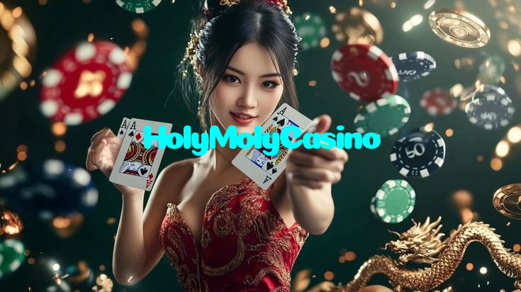HolyMolyCasino casino presented on mobile device in Pakistan with slots and live games